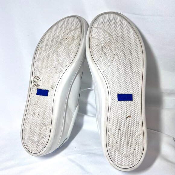 Keds Softerrra WH65949 Women's Leather Sneakers-Lace Up-9-White/Silver-Classic - Picture 16 of 16